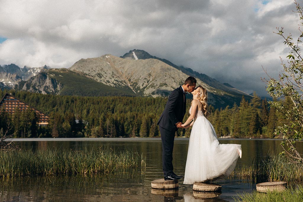 plener ślubny nad jeziorem szczyrbskim